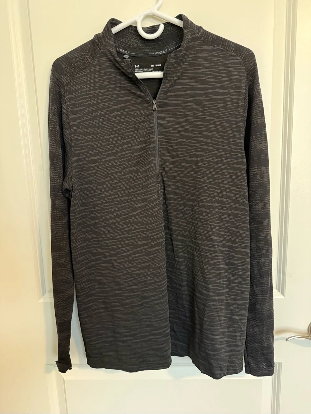 Under Armour Men's Charcoal Heather Quarter-Zip Performance Sweater